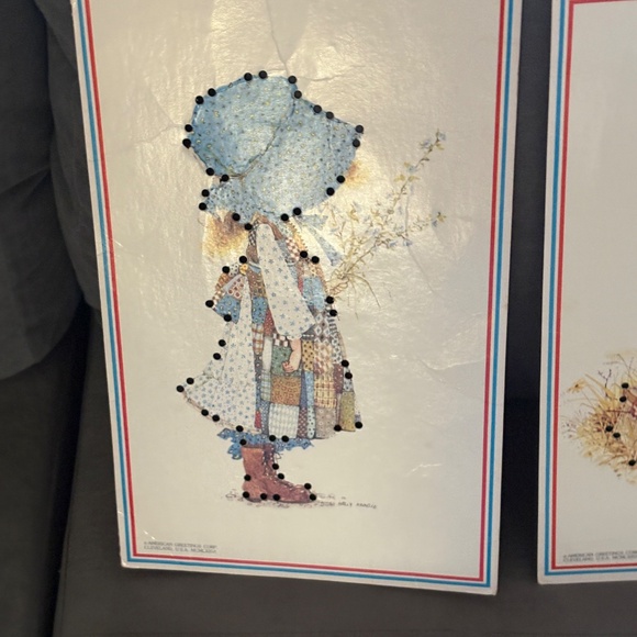 Vintage 1976 American Greetings Corp HOLLY HOBBY Sewing Cards Toy - Picture 6 of 14